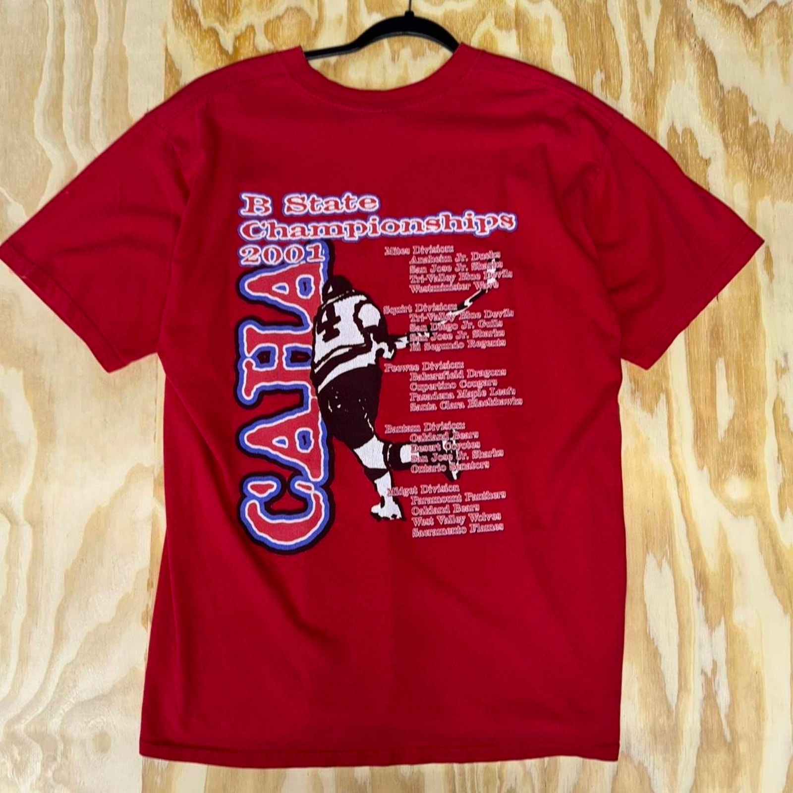 Large  Vintage Y2k Hockey Championship TShirt